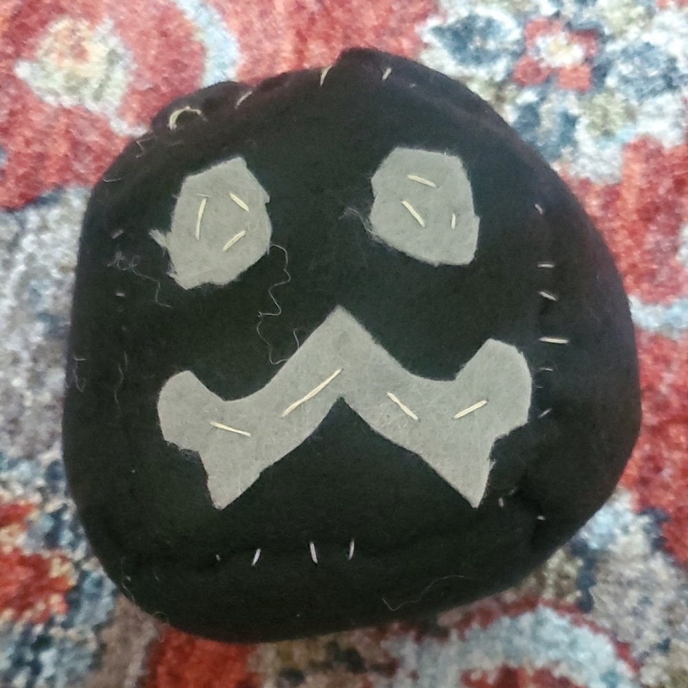 Handmade SlimeCube - Black Silly